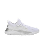 Puma Womens Pacer Future Allure White-White-Silver Running Shoe - 4 UK