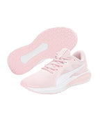 Puma Unisex-Kids Twitch Runner Mutant Jr Almond Blossom-White-Nitro Blue Sneaker - 5UK