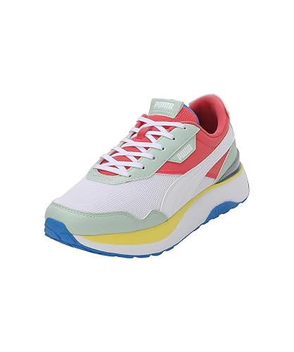Puma Womens Cruise Rider WNS V1 Electric Blush-White-Minty Burst Sneaker - 4 UK