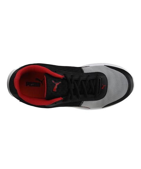PUMA | Cario Block Men's Running Shoe | High Risk Red-Black-Silver | 8UK