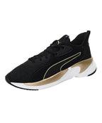 Puma Womens Softride Premier Mtl WN's Black-Team Gold Walking Shoe - 3UK