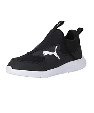 Puma unisex-child Fun Racer Slip On PS Puma Black-Puma White Sneaker - 12 UK