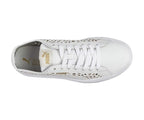 Puma Vikky Stacked Laser Cut Shoes White 4 UK