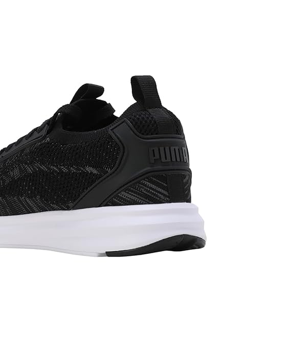 Puma Mens Ziggy Black-Cool Dark Gray-Racing Blue Running Shoe - 10 UK