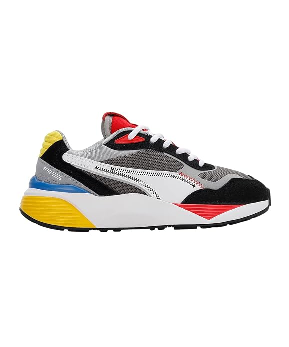Puma Unisex-Kids RS-Metric Jr Castlerock-High Risk Red Sneaker - 3UK