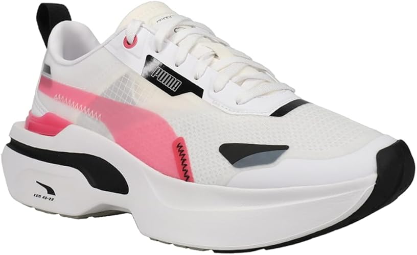 Puma Womens Kosmo Rider Shoes (Puma White/Sunset Pink , 4 UK )