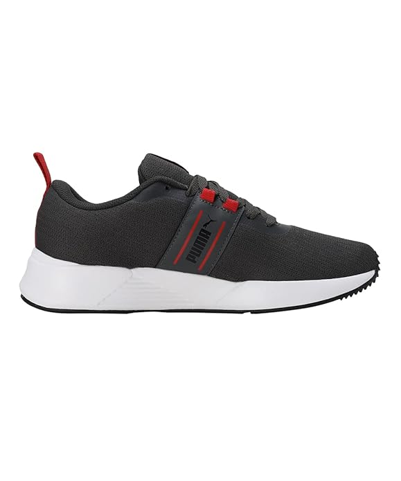 Puma Mens Pacer Max V1 Dark Shadow-High Risk Red-Puma Black Running Shoe - 9 UK