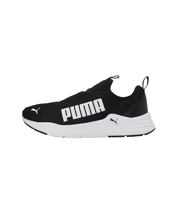 PUMA Unisex-Adult Wired Rapid Black-White-Fast Yellow Sneaker - 10 UK