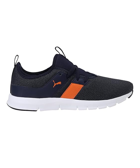 Puma Mens Flex Hype Peacoat-Vibrant Orange Running Shoe - 8 UK