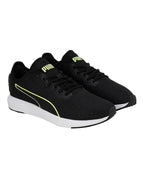PUMA Unisex-Adult Softride Cruise Black-Lime Squeeze Walking Shoe - 11 UK