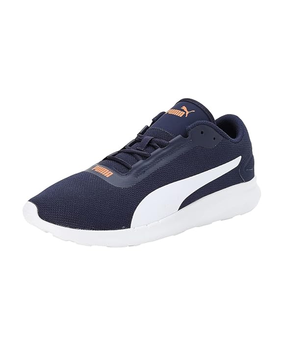 Puma Mens Volant, New Navy-White-Vibrant Orange, Sneaker - 9UK