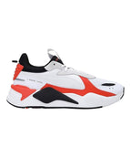 PUMA Unisex-Adult, RS-X Mix, White-Tigerlily, Sneaker, 3UK