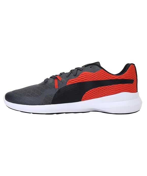 Puma Mens Wave V1 Asphalt-Pureed Pumpkin-Puma Black Running Shoe- 10 UK