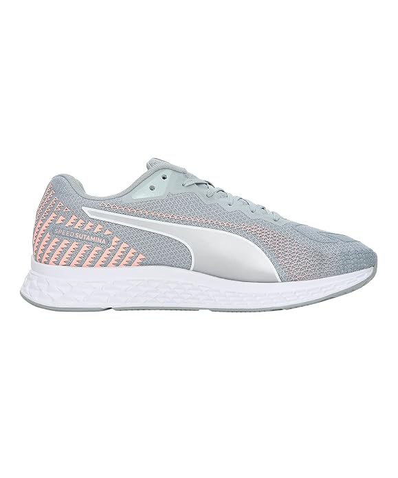 Puma Womens Speed Sutamina 2 WN's Running Shoe (  Quarry-Elektro Peach , 3 )
