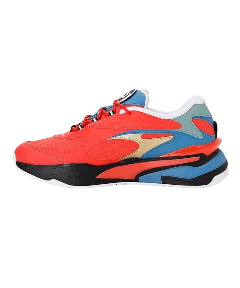 Puma unisex-adult RS-FAST RED GO FOR Firelight-Vallarta Blue-Puma Black Sneaker-6 UK