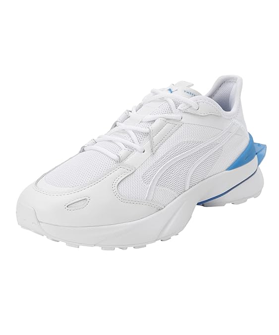 Puma Unisex-Adult Pwrframe Op-1 Equinox Sneaker  (White-Bluemazing , 9.5 UK )