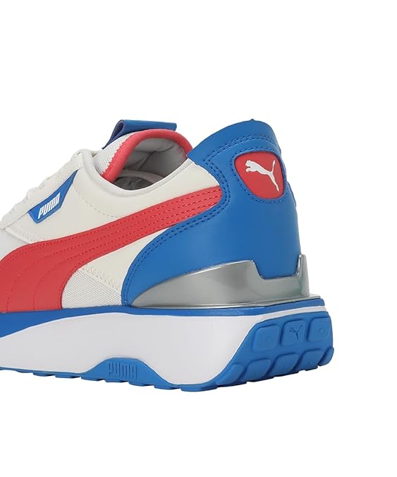 Puma Womens Cruise Rider WNS V1 Sneaker (Warm White-Electric Blush-Racing Blue , 4 UK )