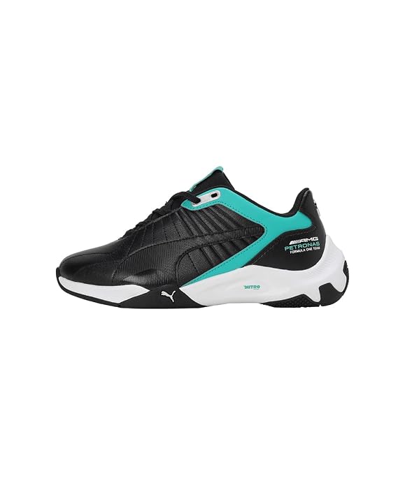 PUMA Unisex-Kid MAPF1 Kart Cat RL Nitro Jr Black-White Sneaker - 6 UK
