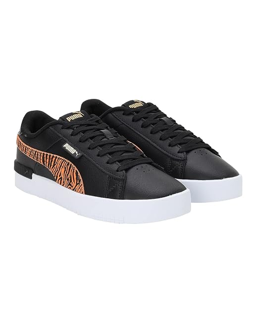 PUMA Women, Jada AP, Black-Vibrant Orange-Team Gold, Sneaker, 3UK