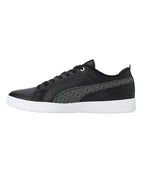 Puma Womens Smash WNS v2 Mono Black-Dark Shadow-White Sneaker - 3 UK