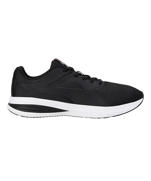Puma Unisex-Adult Transport Black-High Risk Red Walking Shoe - 6 UK