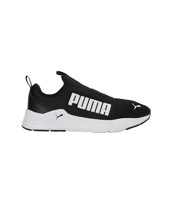 PUMA Unisex-Adult Wired Rapid Black-White-Fast Yellow Sneaker - 10 UK