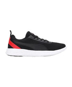 Puma Mens Zelus, Black-High Risk Red-White, Sneaker - 7UK