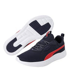 Puma Unisex-Adult Resolve Smooth Peacoat-High Risk Red Running Shoe - 6 UK