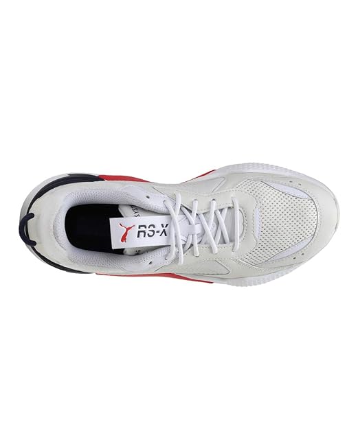 PUMA | RS-X Pop Unisex Shoes | Marshmallow-Poppy Red | 3.5UK