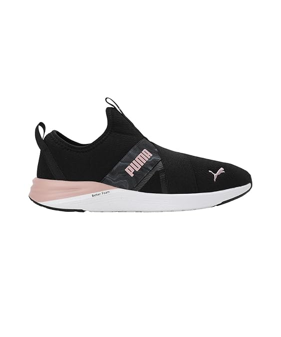 Puma Women Better Foam PRL Slip Marb Wn Running Shoe ( Black-Future Pink-White, 4 UK )