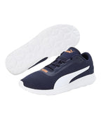 Puma Mens Volant, New Navy-White-Vibrant Orange, Sneaker - 9UK
