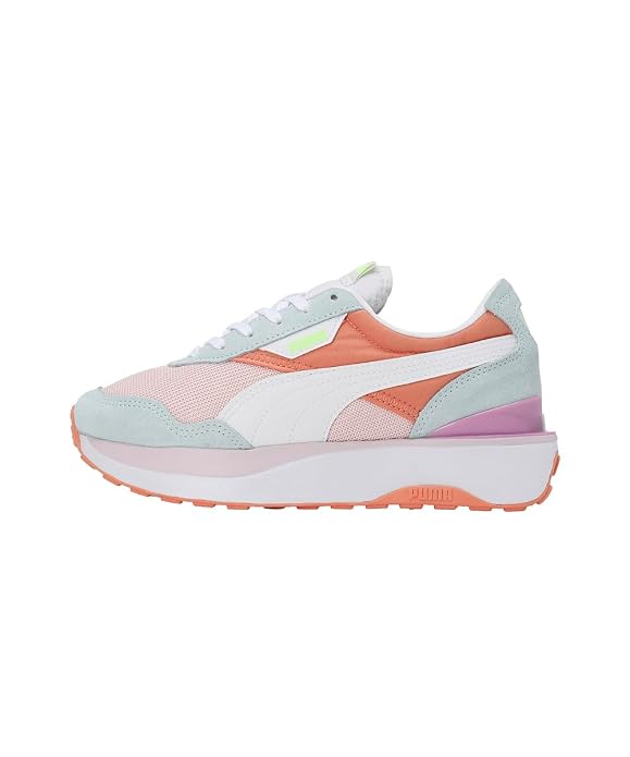Puma Womens Cruise Rider Silk Road WN's Nitro Blue-White-Chalk Pink Sneaker - 3 UK