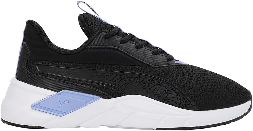PUMA Lex Nova Shine Wn's womens Road Running Shoe (Black-Elektro Purple-White , 4 )