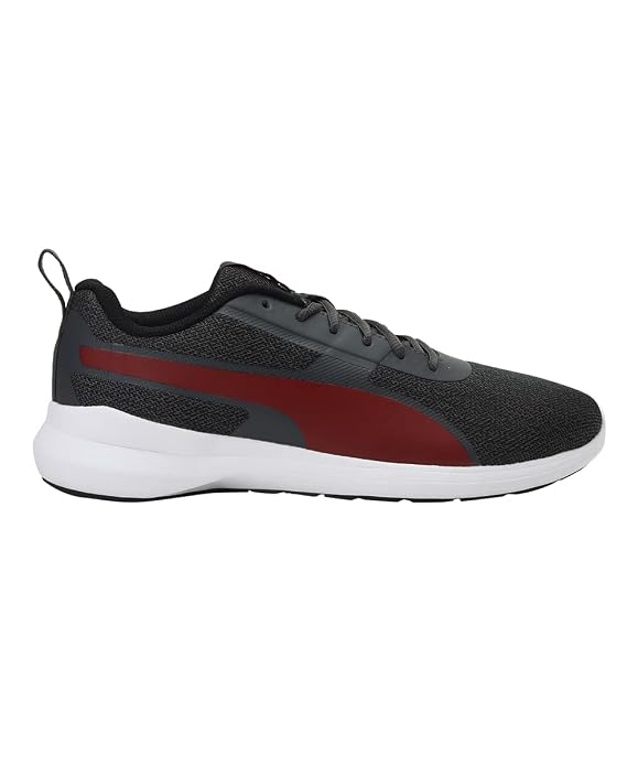 Puma Mens Pacer Styx Dark Shadow-High Risk Red-Puma Black Sneaker- 7 UK