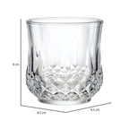 Sanjeev Kapoor Diamond Whisky Glass Set of 6 Psc, 330 ml, Bar Glass for Drinking Bourbon, Whisky, Scotch, Cocktails, Cognac- Old Fashioned Cocktail Tumblers, Perfect for Home, Restaurants & Parties.