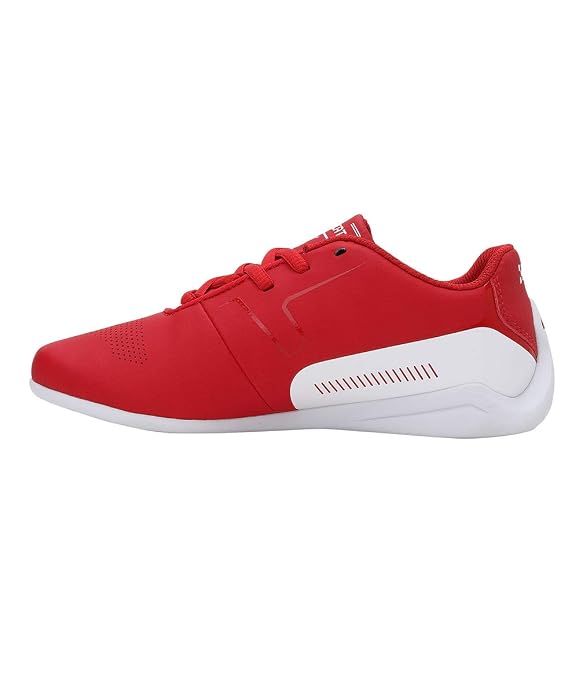 Puma unisex-child SF Drift Cat 8 JR Puma White-Red Sneaker - 4 UK