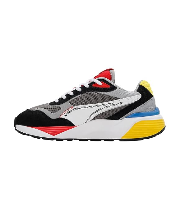 Puma Unisex-Kids RS-Metric Jr Castlerock-High Risk Red Sneaker - 3UK