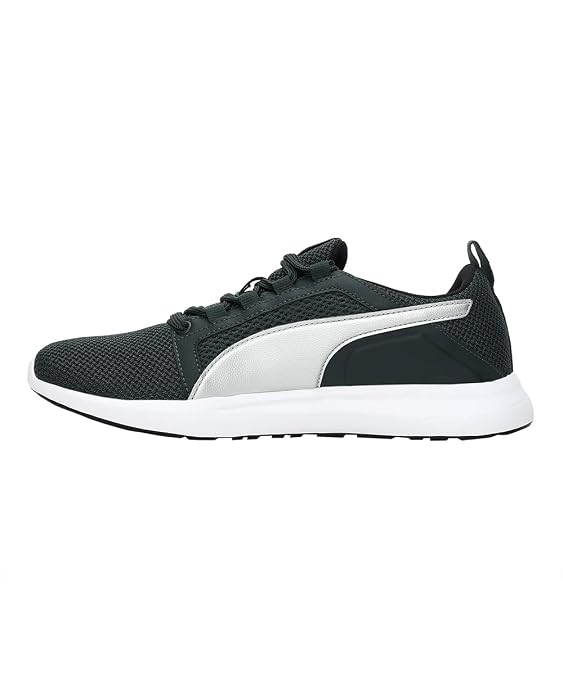 Puma Unisex-Adult Ron V1 Midnight Green-Black-Silver Sneaker - 3UK