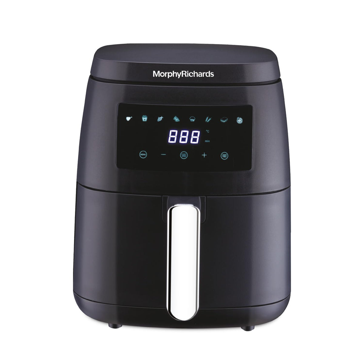 Morphy Richards Digital Air Fryer For Home|1500W With Digital Control|Dual Fan Technology|Adjustable Time & Temperature Control|Voltage Fluctuation Protection , Black, 5 liter