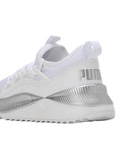 Puma Womens Pacer Future Allure White-White-Silver Running Shoe - 4 UK