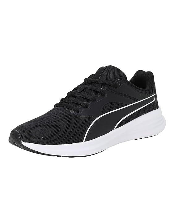 Puma Unisex-Child Transport Jr Sneaker ( Black- White , 6 )