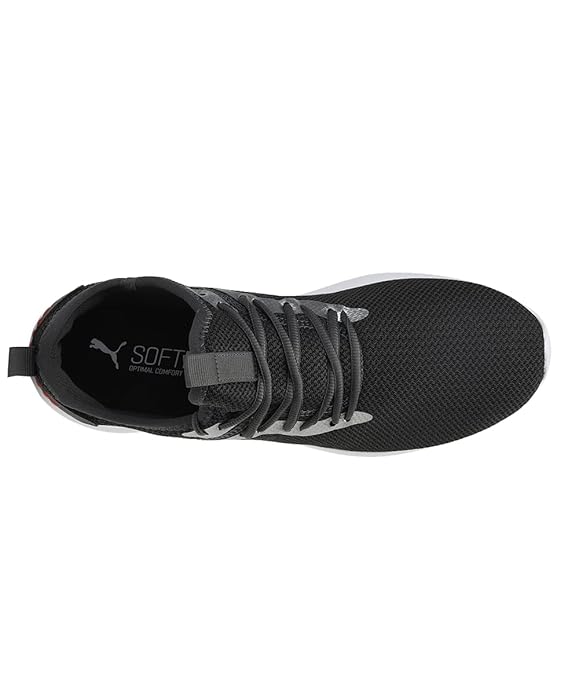 Puma mens Corode Dark Shadow-Silver-High Risk Red Running Shoe- 10 UK