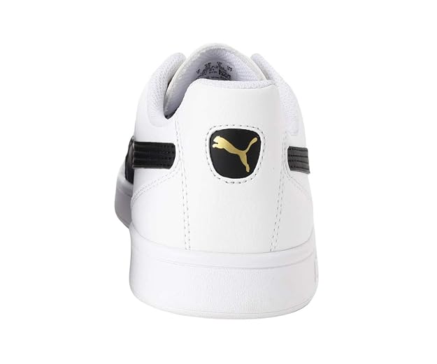 Puma Unisex-Adult Astro Kick SL White-Team Gold-Gray Violet Sneaker - 9 UK