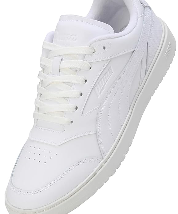 Puma Unisex-Adult, Doublecourt Club 48, White-Warm White, Sneaker, 8UK