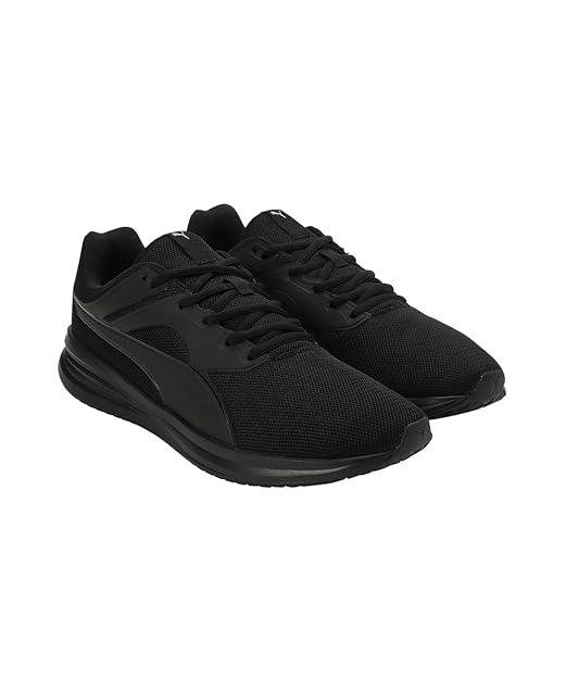Puma Unisex-Adult Transport Black-Black Walking Shoe - 10 UK