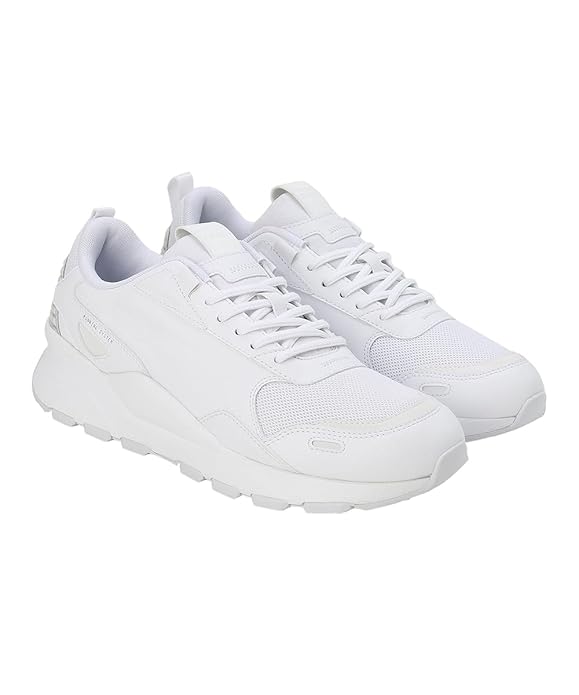 Puma Unisex-Adult RS 3.0 Essentials White-Black Sneaker - 11 UK