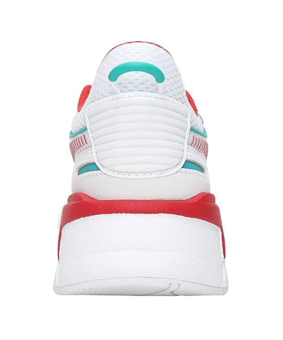 Puma Unisex Adult RSX Toys Sneaker ( White-High Risk Red , 4 )
