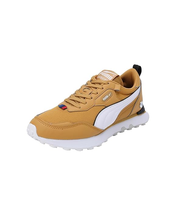 Puma Unisex-Adult BMW MMS Rider FV Amber-White Sneaker - 6 UK