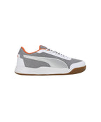 PUMA Unisex-Adult Shuttle Aero Rickie Orange-Silver-White Indoor Shoe - 10 UK