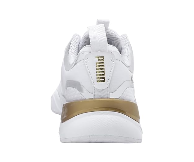 PUMA | Zone XT Metal Women's Training Shoes | White-Metallic Gold | 3UK